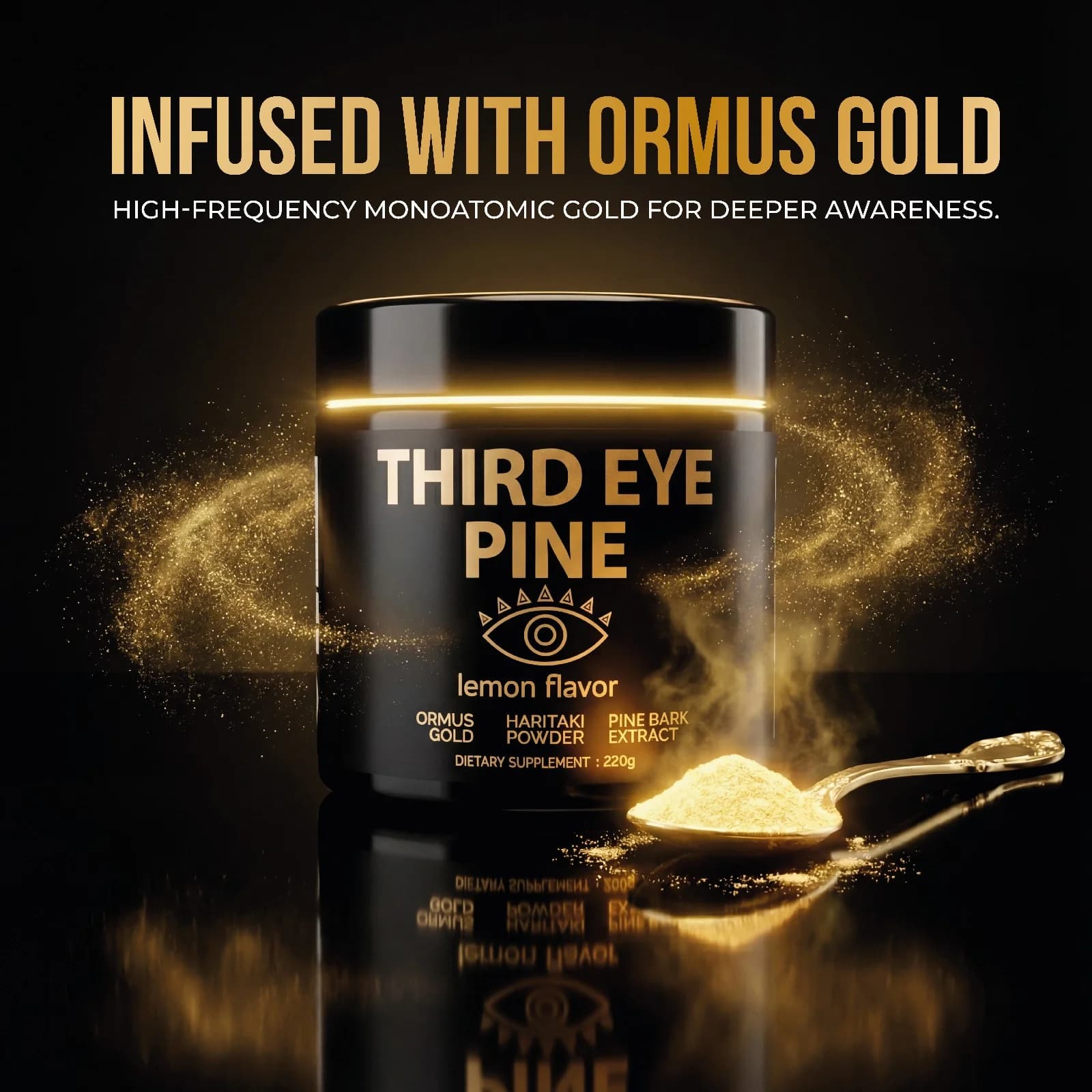Third Eye Pine by I AM Joy — infused with Ormus Gold